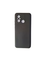 Capa Capinha Silicone Aveludado Preto Para Redmi 12c / 11a