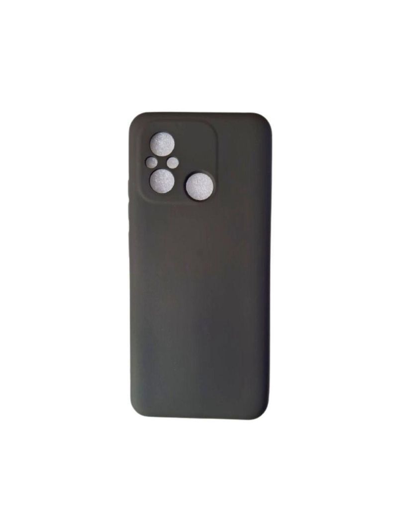 Capa Capinha Silicone Aveludado Preto Para Redmi 12c / 11a