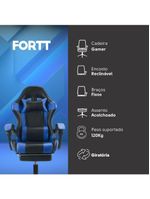 Cadeira Gamer Snake Lancaster Azul - Cgf001-a