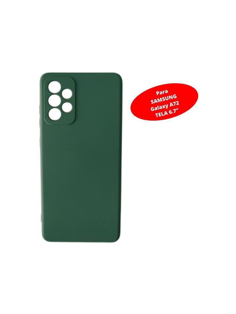 Capinha Para Galaxy A72 Protege Câmera Silicone Aveludada