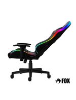 Cadeira Gamer Fox Racer Rgb Com Iluminação Led Preta UT-C1583L