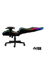 Cadeira Gamer Fox Racer Rgb Com Iluminação Led Preta UT-C1583L
