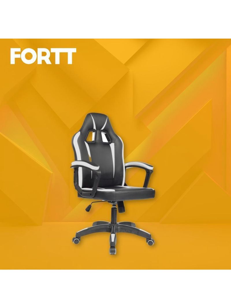 Cadeira Gamer Fortt Lípsia Branca CGF002-B