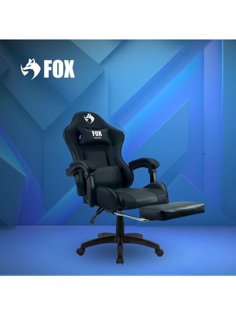 Cadeira Gamer Fox Racer Zerda Com Apoio De Pés Preta W20