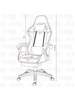 Cadeira Gamer Fox Racer Zerda Com Apoio De Pés Preta W20