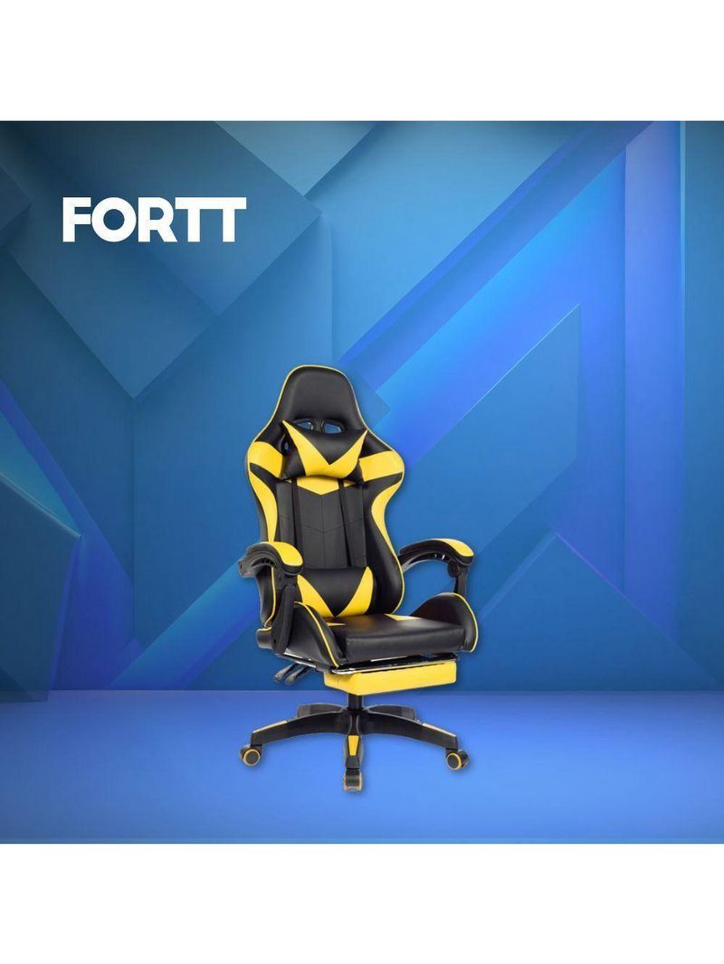 Cadeira Gamer Fortt Xiamen Amarela - Cgf011-am