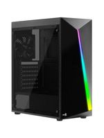 Gabinete Gamer Aerocool Shard Preto Rgb Lateral Acrílico