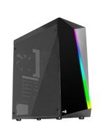 Gabinete Gamer Aerocool Shard Preto Rgb Lateral Acrílico