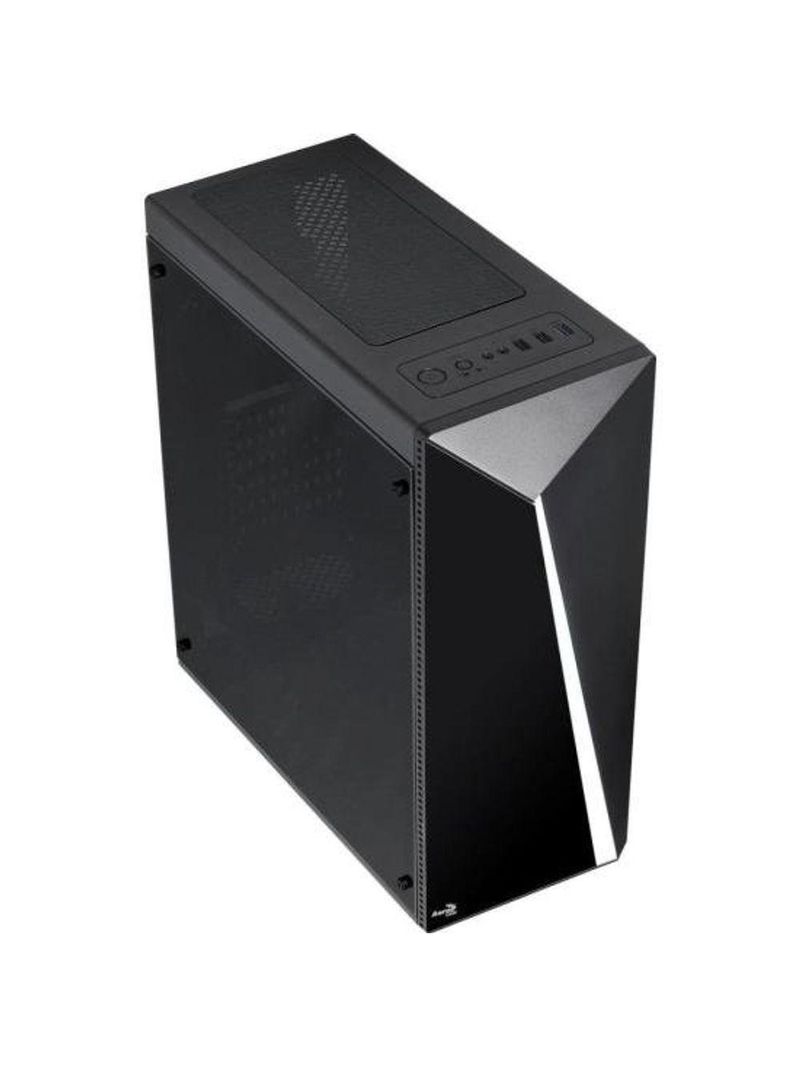 Gabinete Gamer Aerocool Shard Preto Rgb Lateral Acrílico