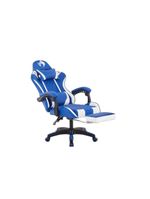 Cadeira Gamer Fox Racer Luna Com Apoio De Pés Ut-b200 Azul