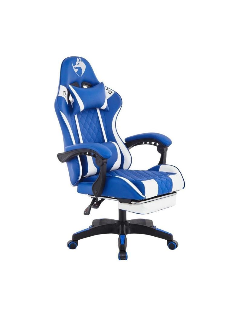 Cadeira Gamer Fox Racer Luna Com Apoio De Pés Ut-b200 Azul