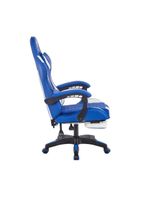 Cadeira Gamer Fox Racer Luna Com Apoio De Pés Ut-b200 Azul