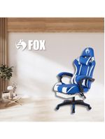 Cadeira Gamer Fox Racer Luna Com Apoio De Pés Ut-b200 Azul