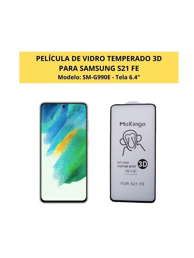 Pelicula De Vidro 3d Frontal Para Galaxy S21 Fe Tela 64
