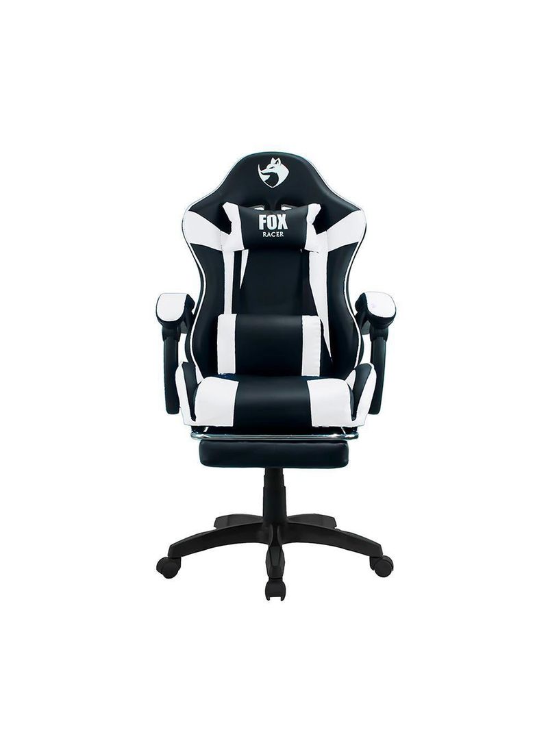 Cadeira Gamer Fox Racer Zerda Com Apoio De Pés Branca W20