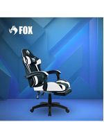 Cadeira Gamer Fox Racer Zerda Com Apoio De Pés Branca W20