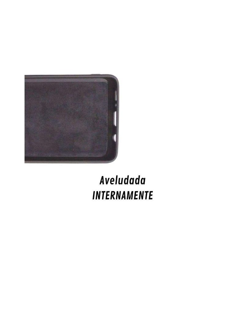 Capa Para Galaxy M62 Aveludada Preta Premium Tela 67