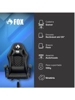 Cadeira Gamer Fox Racer Vulpes Preta WZ-318