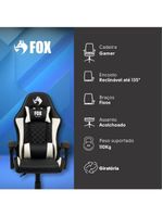 Cadeira Gamer Fox Racer Vulpes Branca WZ-318