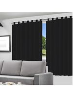Cortina Blackout Preto - 280x220cm - C- Alça P- Varão