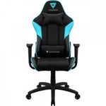 Cadeira Gamer EC3 com Revestimento em Poliuretano, Tecnologia Air Tech e Rotação 360 Graus Ciano