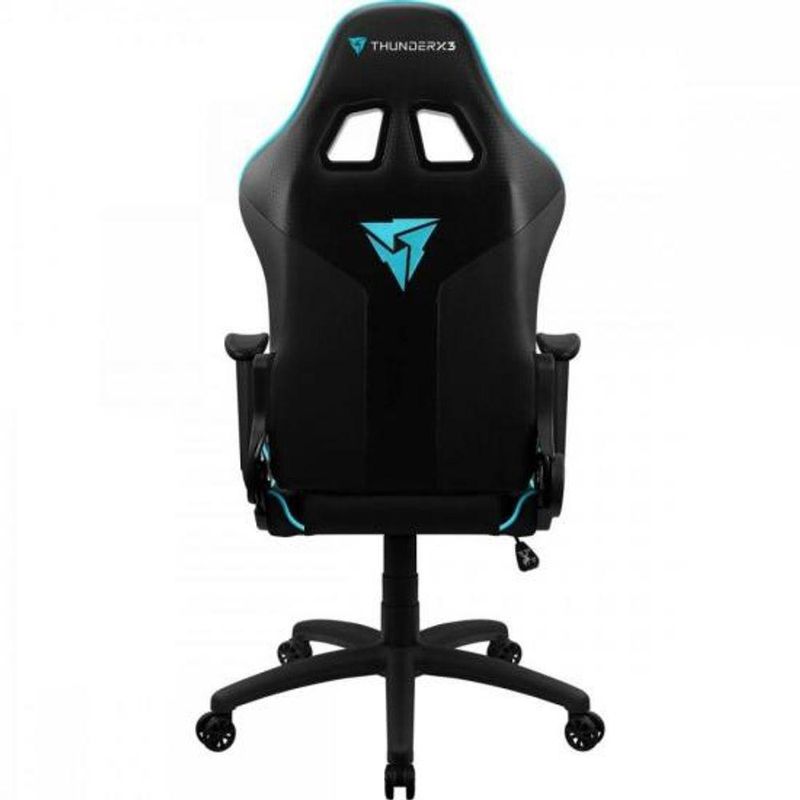 Cadeira Gamer EC3 com Revestimento em Poliuretano, Tecnologia Air Tech e Rotação 360 Graus Ciano