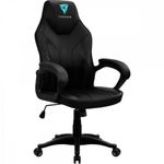 Cadeira Gamer EC1 em Poliuretano com Tecnologia Air Tech e Mecanismo de Balanço Preto