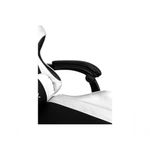 Cadeira Gamer Impact BR-X em Tecido com Encosto Reclinável e Apoio de Braços Ajustável Branco