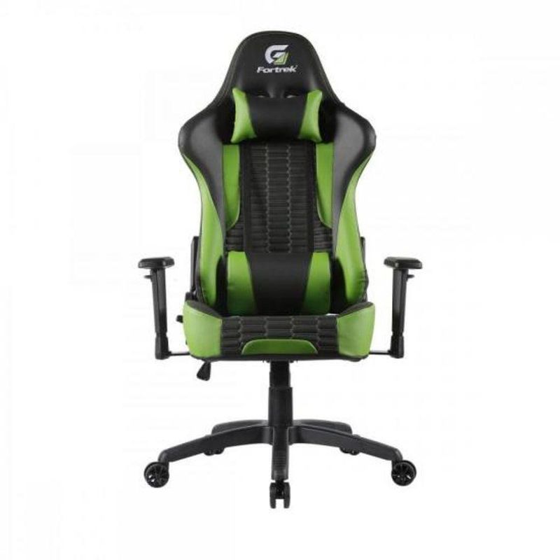 Cadeira Gamer Cruiser [F002] com Revestimento Sintético, Encosto Reclinável 155º Preto, Verde