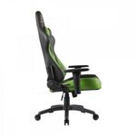 Cadeira Gamer Cruiser [F002] com Revestimento Sintético, Encosto Reclinável 155º Preto, Verde