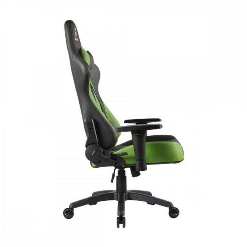 Cadeira Gamer Cruiser [F002] com Revestimento Sintético, Encosto Reclinável 155º Preto, Verde