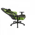 Cadeira Gamer Cruiser [F002] com Revestimento Sintético, Encosto Reclinável 155º Preto, Verde