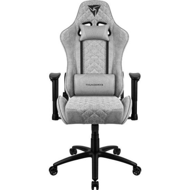 Cadeira Gamer TGC12 Loft Thunderx3 com Revestimento em Tecido e Função Balanço Cinza