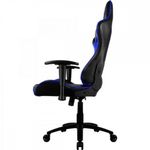 Cadeira Gamer TGC12 em Poliuretano com Fibra de Carbono, Encosto Reclinável 135° e Almofadas Azul
