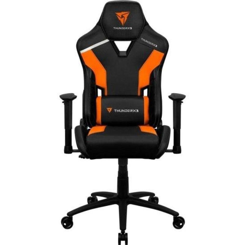 Cadeira Gamer TC3 Tiger Orange em Poliuretano com AIR Tech e Rotação 360 Graus Laranja