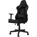 Cadeira Gamer Cruiser com Revestimento Sintético e Encosto Reclinável Até 155º com Almofadas Preta