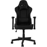 Cadeira Gamer Cruiser com Revestimento Sintético e Encosto Reclinável Até 155º com Almofadas Preta