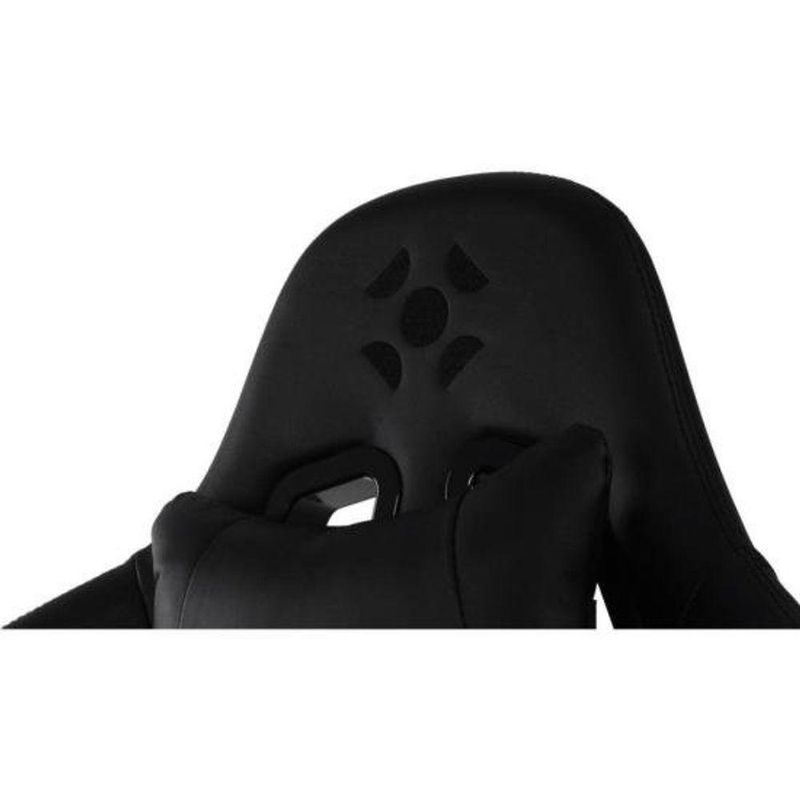 Cadeira Gamer Cruiser com Revestimento Sintético e Encosto Reclinável Até 155º com Almofadas Preta