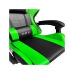 Cadeira Gamer Impact em Tecido com Encosto Reclinável, Apoio de Braços Ajustável e Almofadas Verde