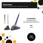 Mop De Limpeza Giratório 360° Triângular