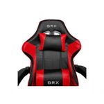 Cadeira Gamer Impact Red em Tecido com Encosto Reclinável, Apoio de Braços Ajustável e Almofadas