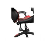 Cadeira Gamer Impact Red em Tecido com Encosto Reclinável, Apoio de Braços Ajustável e Almofadas