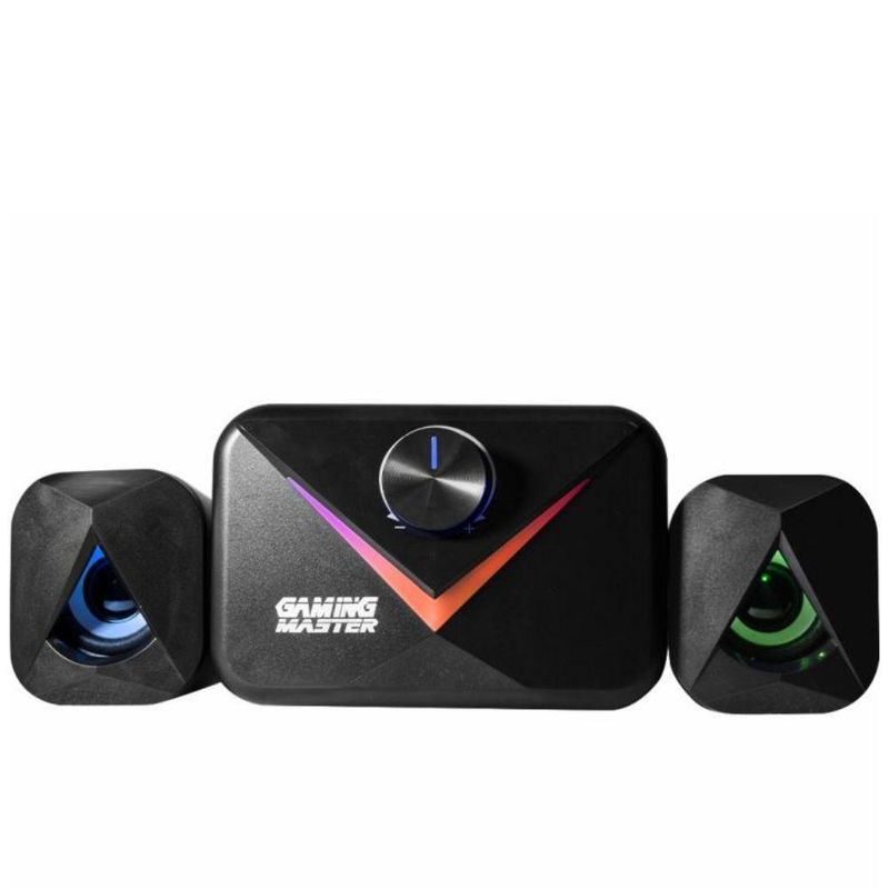Subwoofer Gamer K-mex Stereo Ss8012 11w Rms, Canais 21, Led De 7 Cores, Preto - Ss8012u0001c81x