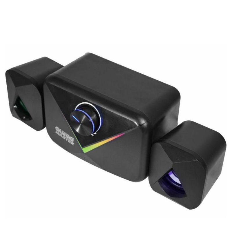 Subwoofer Gamer K-mex Stereo Ss8012 11w Rms, Canais 21, Led De 7 Cores, Preto - Ss8012u0001c81x