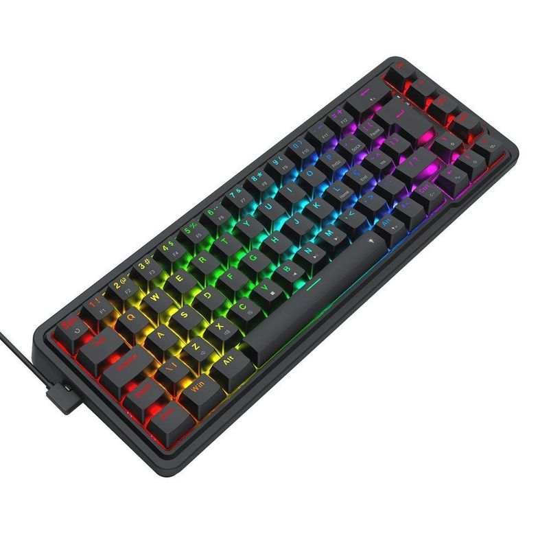 Teclado Mecânico Gamer Redragon Nova Rgb Switch Dragon-preto
