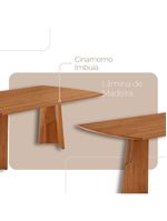 Sala De Jantar Mesa Florida Tampo Laminado Barril 8 Cadeiras Vel Creme /imbuia Nat/cinam Imbuia
