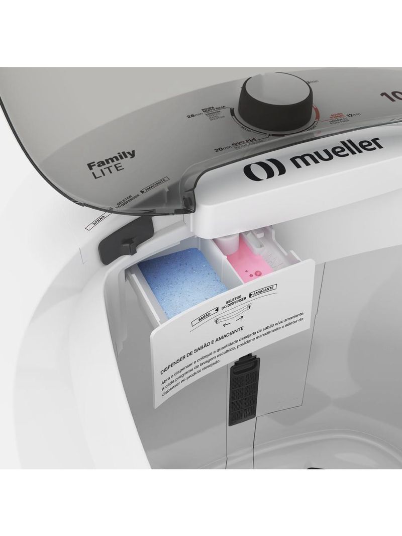 Tanquinho Mueller 10kg Family Lite Branca - 127v