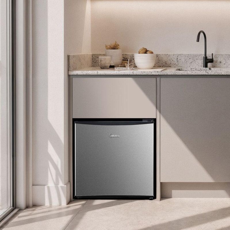 Frigobar Midea Inverter 45L Bivolt Prata MDRD086FGD503
