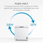 Freezer Midea Horizontal 198L 1 Porta Branco Bivolt (MDRC280SFZ013)