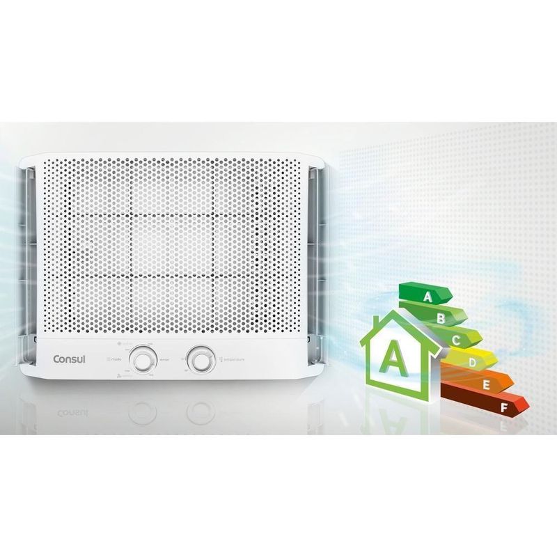 Ar Condicionado De Janela Consul 7500 Btus Frio Mecânico CCB07GB Branco 110V